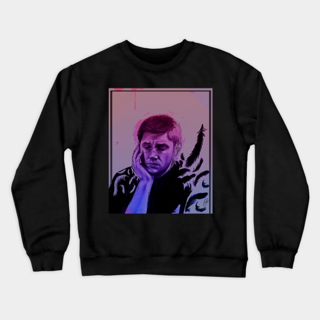 Dean Winchester is bi painting... TWO Crewneck Sweatshirt by dangerbeforeyou